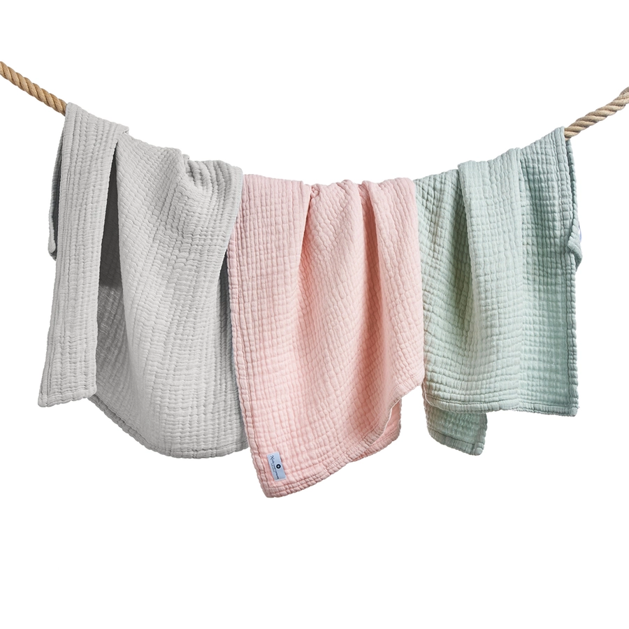 Nordic Coast Company Musselindecke grau 80 x 80 cm