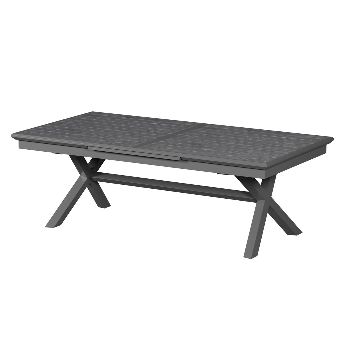 TABLE AXIOME EXTENSIBLE ALUMINIUM ARDOISE 12 PLACES