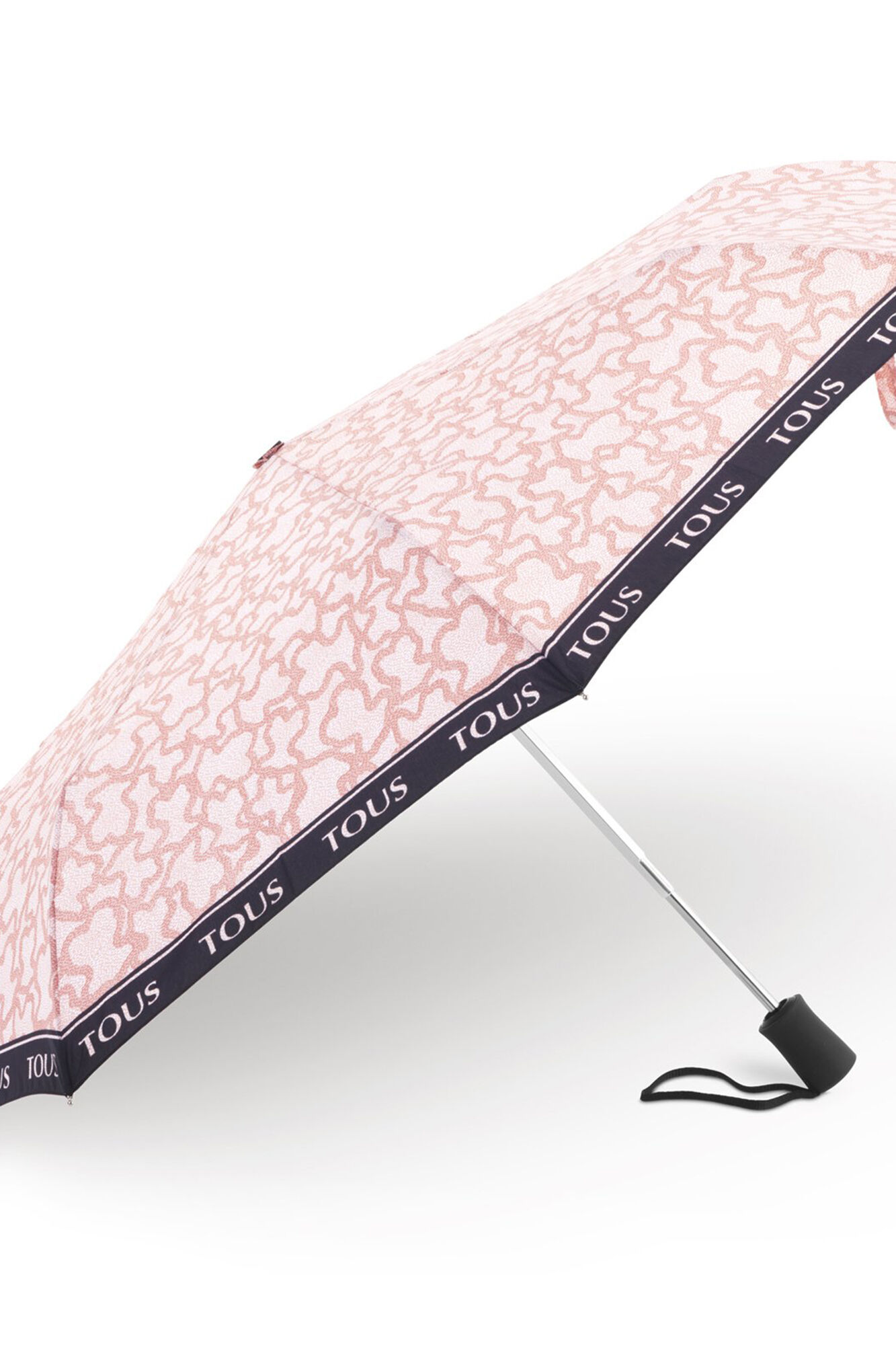 Camiseta Rosa com Estampa de Guarda-Chuva Dobrável - Nova