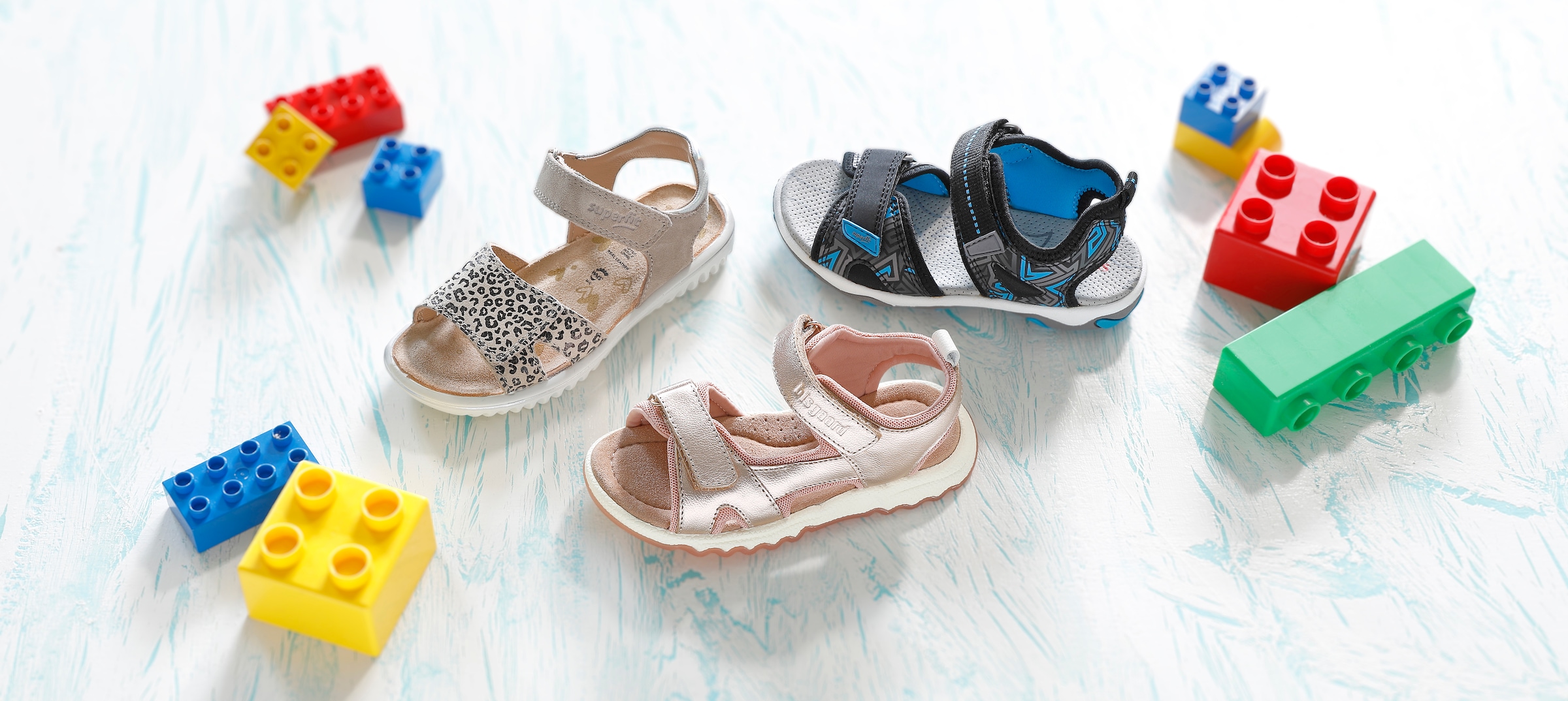 Superfit Sandale »SPARKLE WMS: mittel«  Klett-Sandalette mit Leomuster, Grössenschablone zum Download