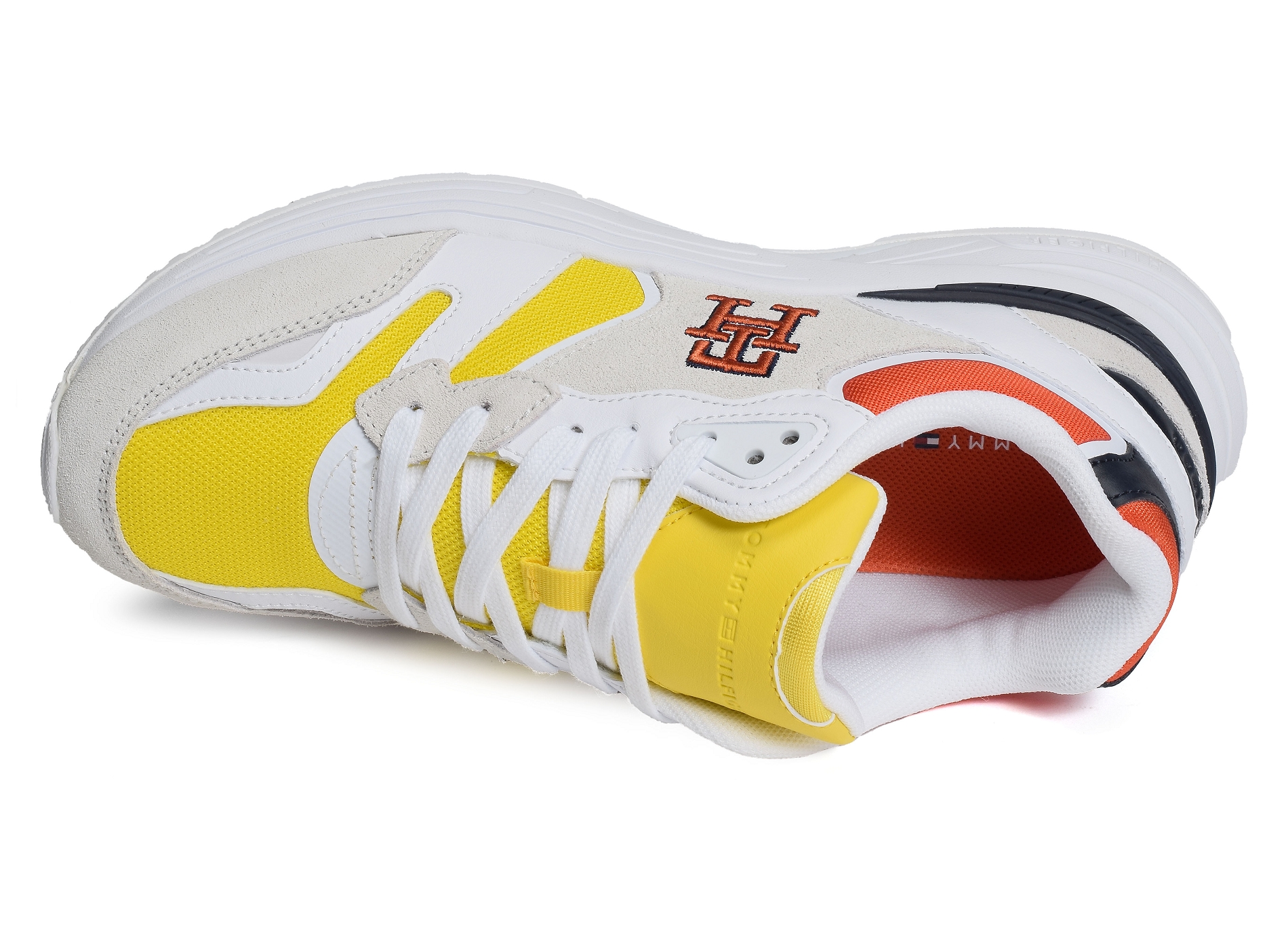 Modern prep sneaker mix 4498 blanc multicolore