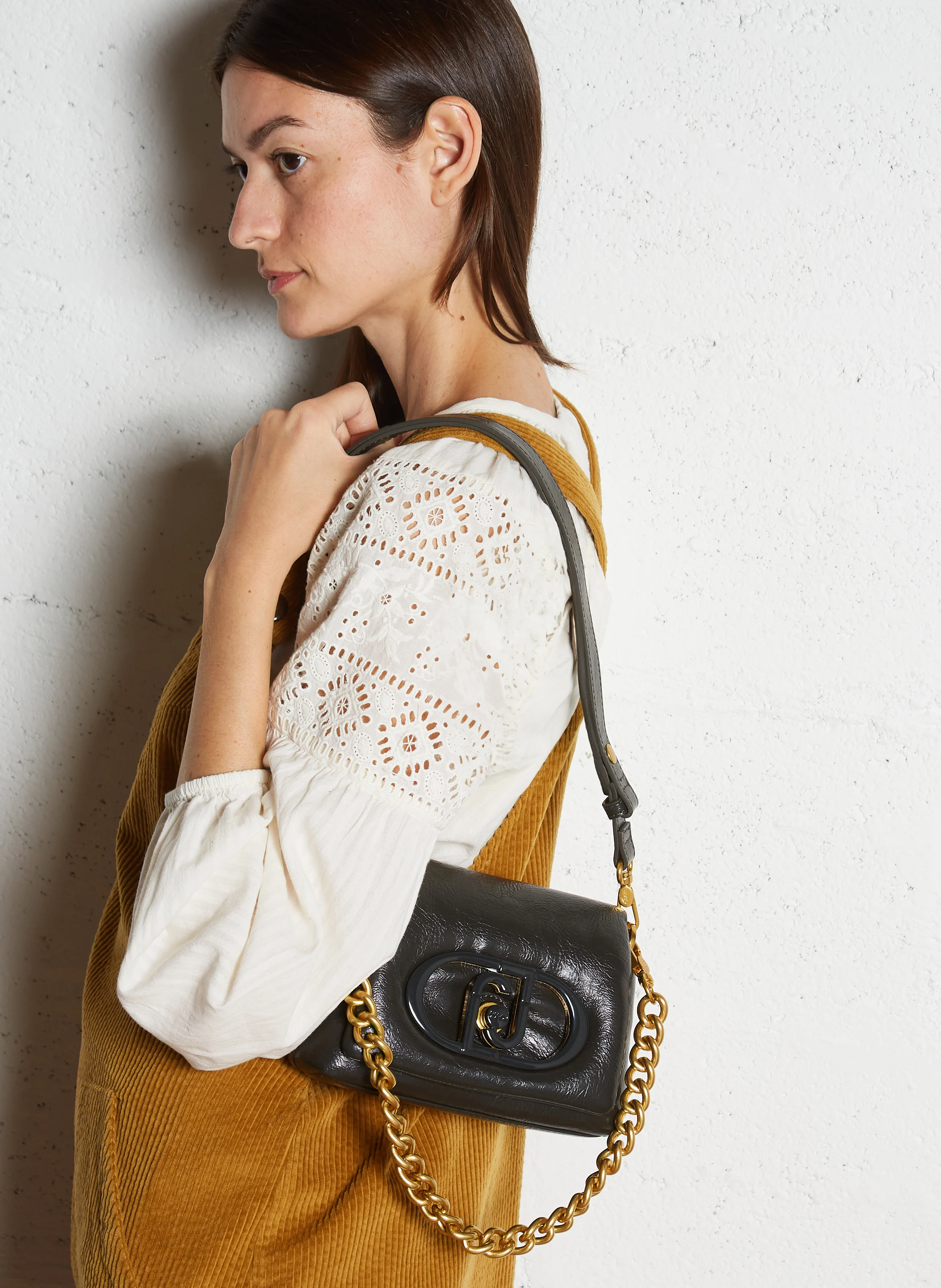 Sac bandoulière effet puffy | Vert