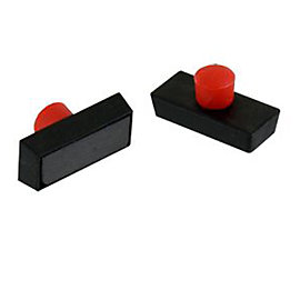 4 punaises magnétiques Noires