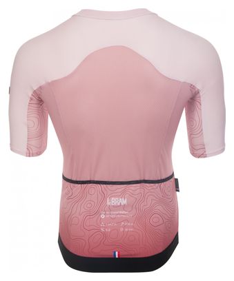 Maillot Manches Courtes LeBram Grand Ballon Rouge Coupe Aéro