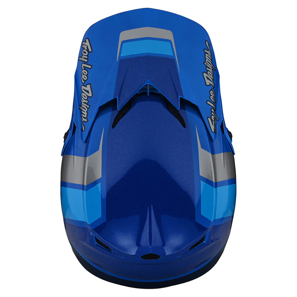 Troy Lee Designs - Casque GP Nova Bleu / Bleu foncé / Argent
