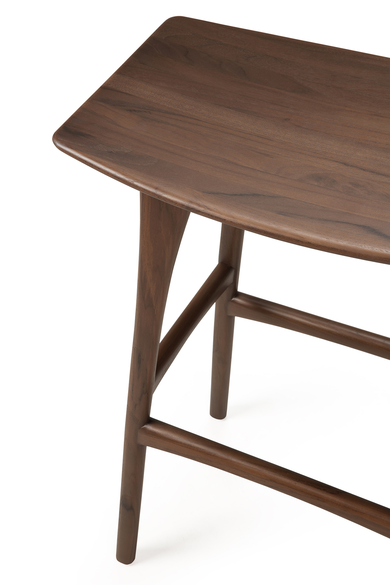 Osso bar kruk 80 - bruin teak - gelakt