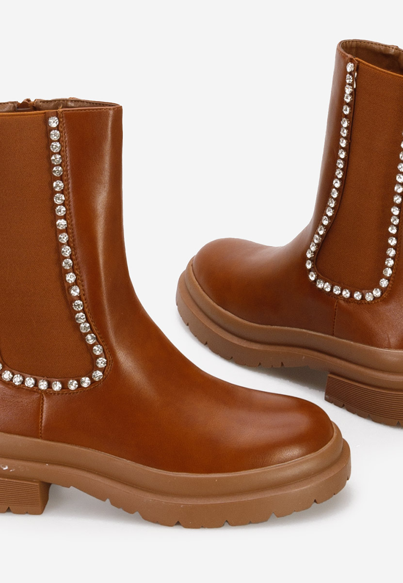 Bottines chelsea femme chameau Nebula