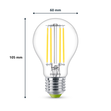 Philips LED kogel E27 40W wit mat 4000K niet dimbaar