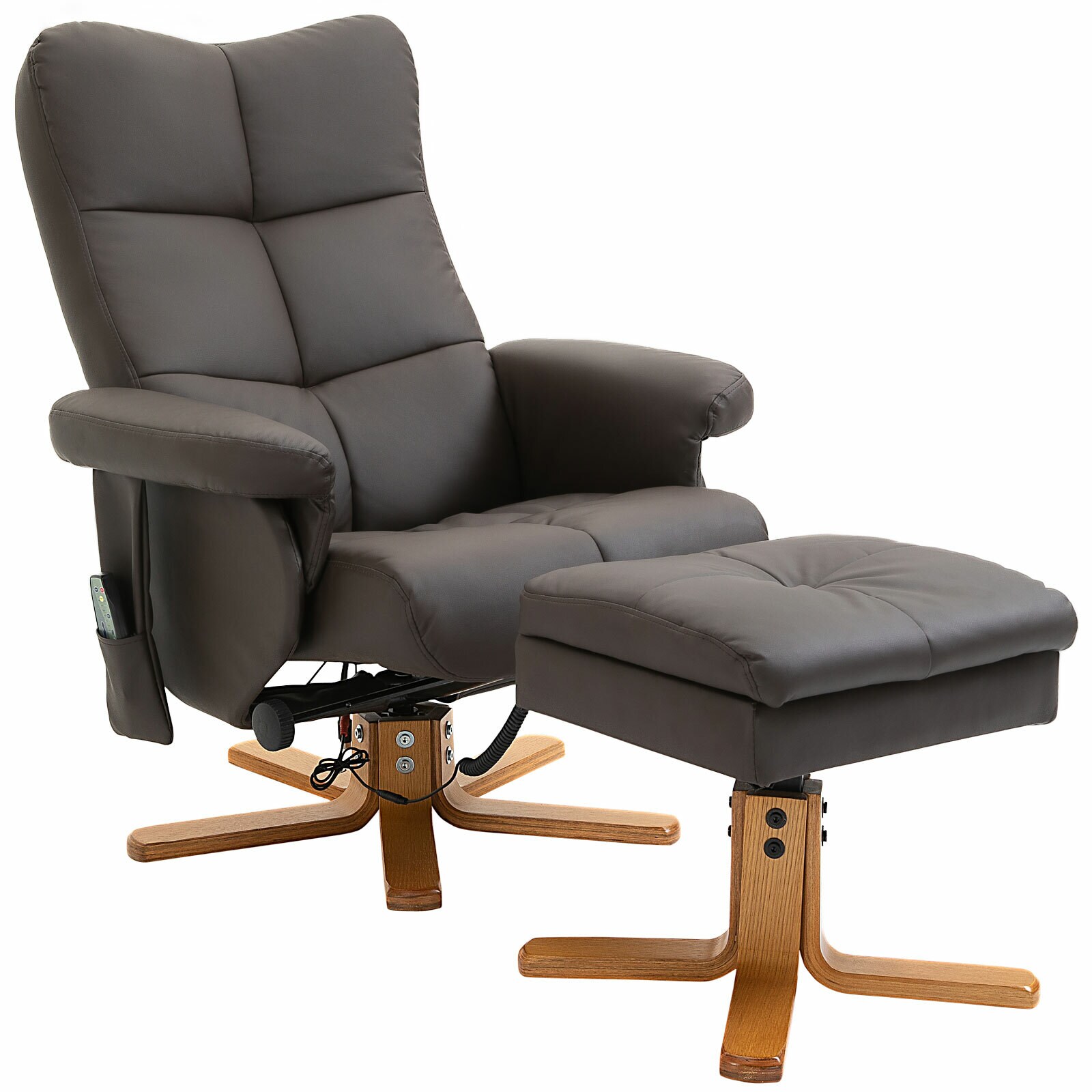 HOMCOM Massagesessel mit Liegefunktion B80 x T86 x H99 cm