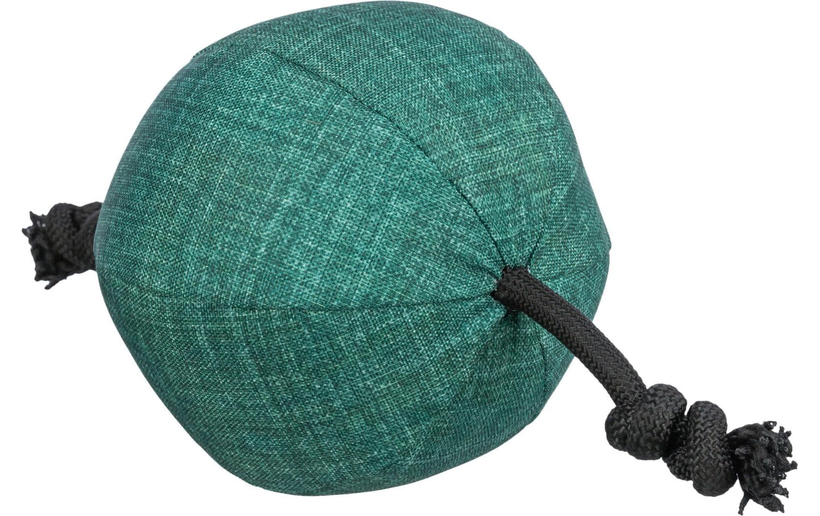 Hunde-Spielzeug Ball mit Tau CityStyle, ø 14 × 34 cm, GrünSpielball