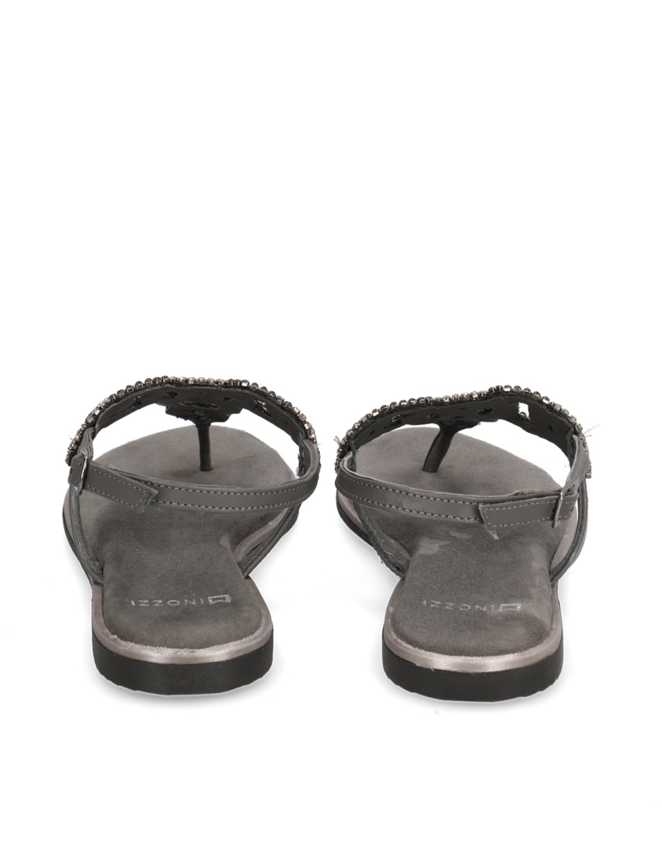 Veloursleder Sandale