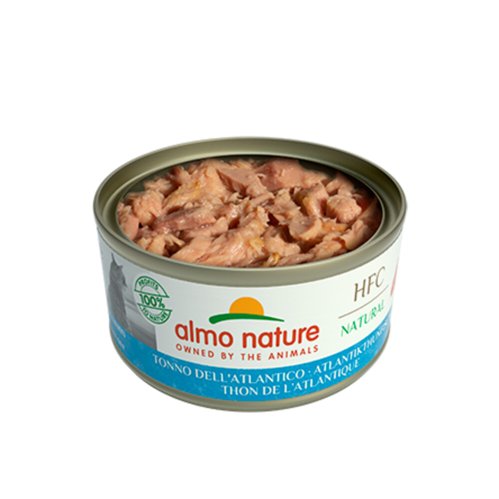 Almo Nature HFC Natural Kattenvoer Nat Blikje Atlantische Tonijn70 gr