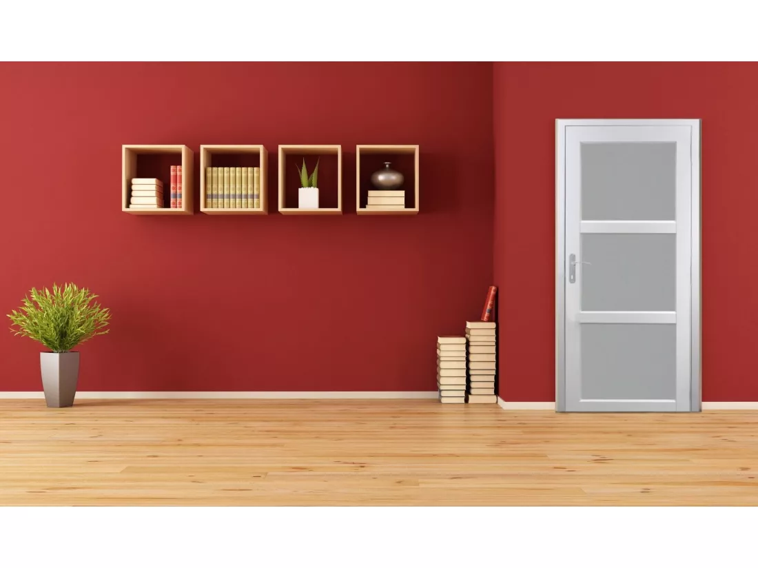 Bloc Porte Kenya Blanc Vitre H204 X L73 Poussant Droite Côtes Tableau Gd Menuiseries