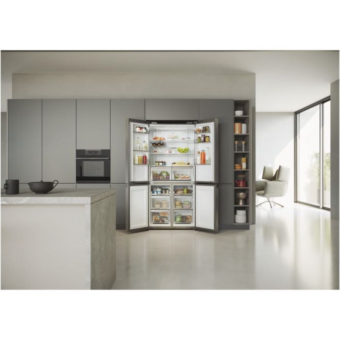 Haier Side-by-Side Multi Door CUBE 90 SERIE 5 HCR5919ENMP Platinum Inox