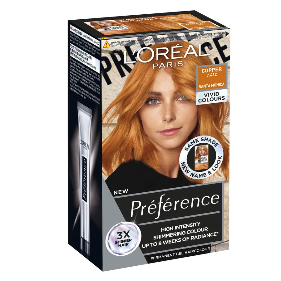 L'Oréal Paris Préférence Vivid Colours 7.432 Copper