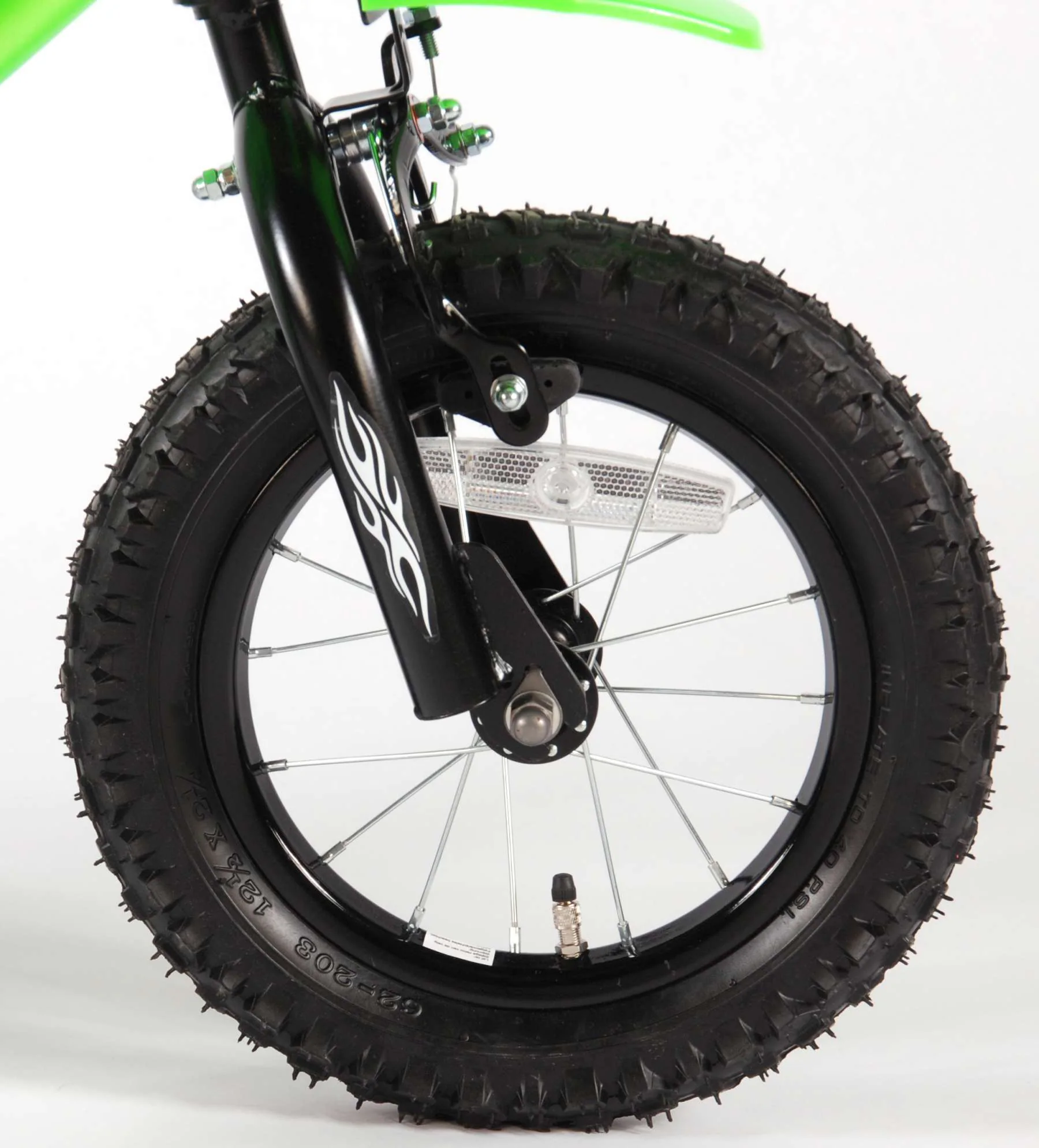 Kinderfahrrad Motobike für Jungen 12 Zoll Kinderrad in Grün