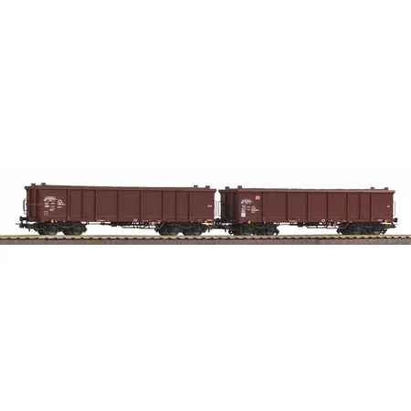 Piko 58235 - 2er Set Offene Güterwagen Eaos DB AG VI mit Holzladung