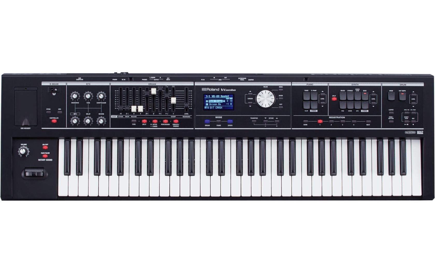 Synthesizer V-Combo VR-09-B<br>Mobiles 61-Tasten-Keyboard mit allen Sounds, die Sie brauchen