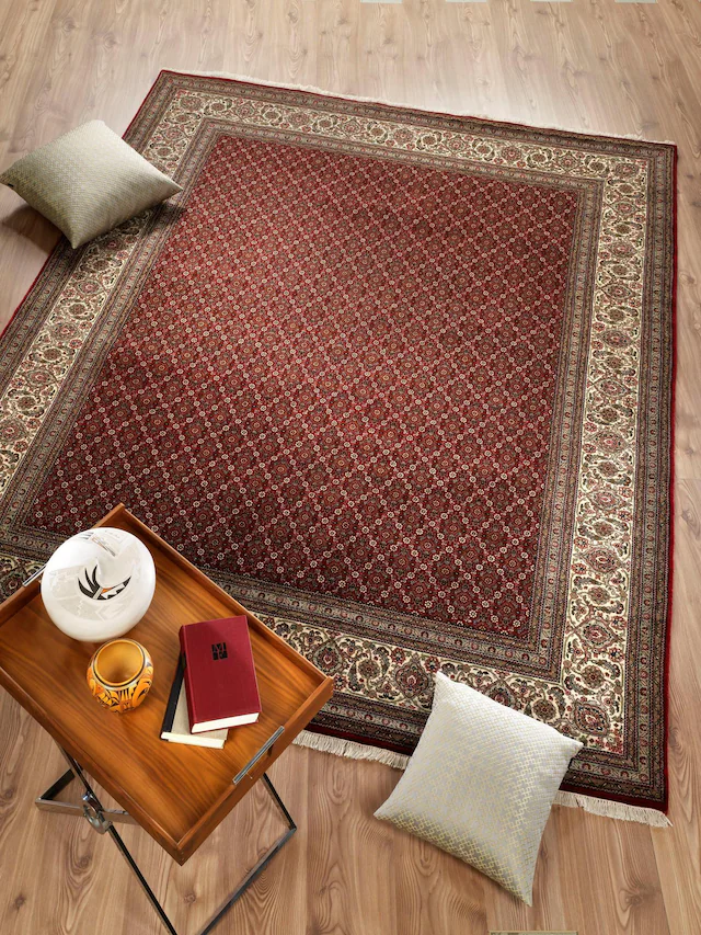 OCI DIE TEPPICHMARKE Orientteppich »Cavari Herati« rechteckig 4 mm Höhe handgeknüpft, mit Fransen, Wohnzimmer, Schlafzimmer