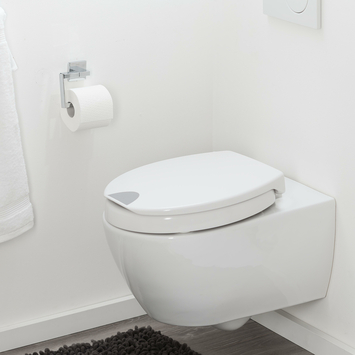 Tiger Toiletbril comfort care wit met deksel verhoogd