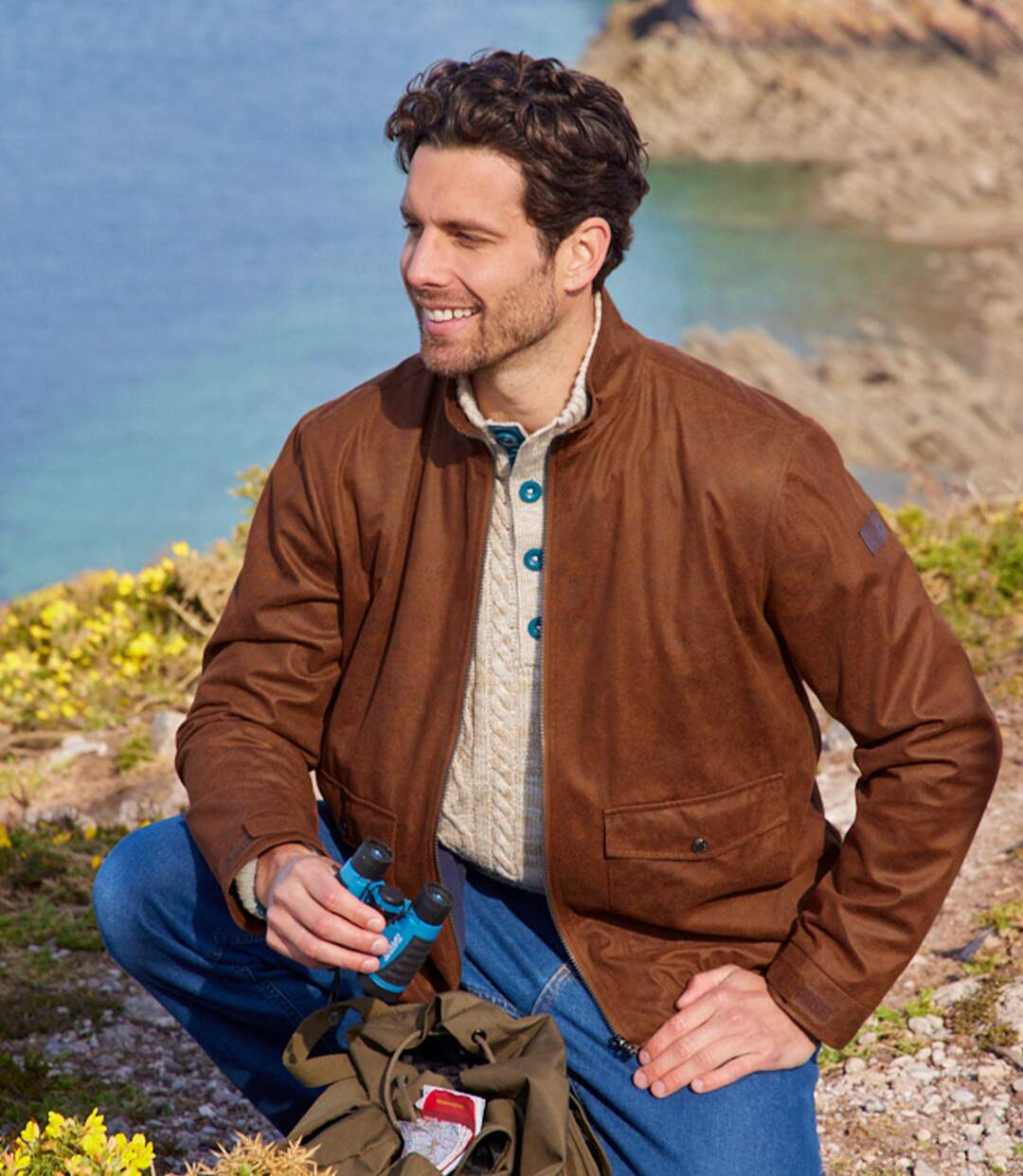 Blouson Suédine Doublé Polaire