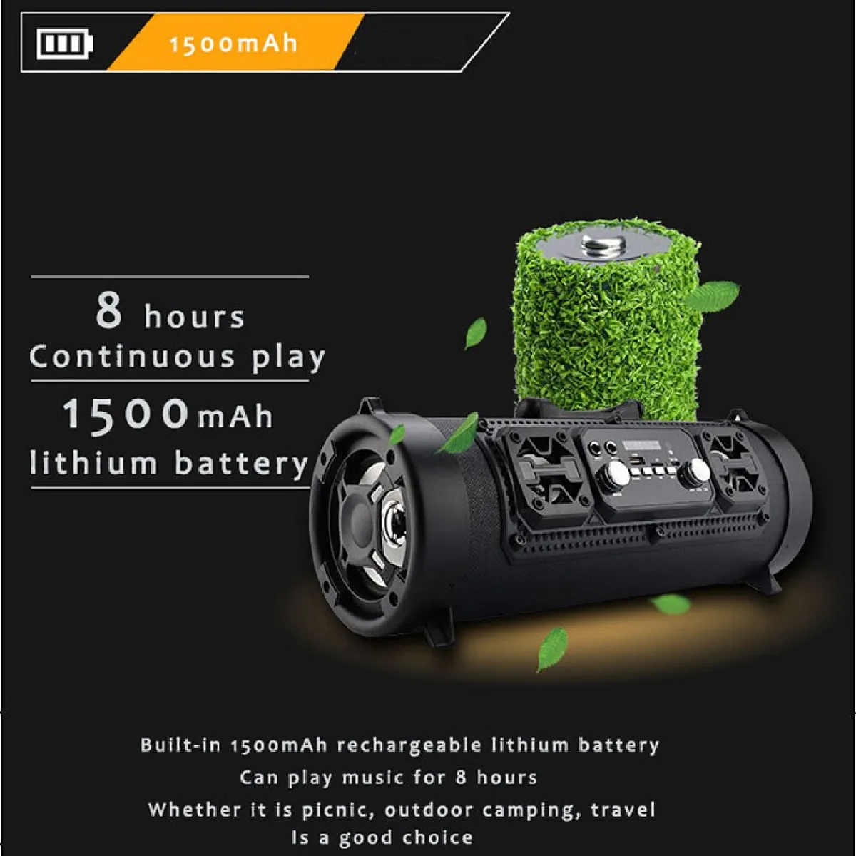 Universal Colonne Bluetooth sans fil - Noir