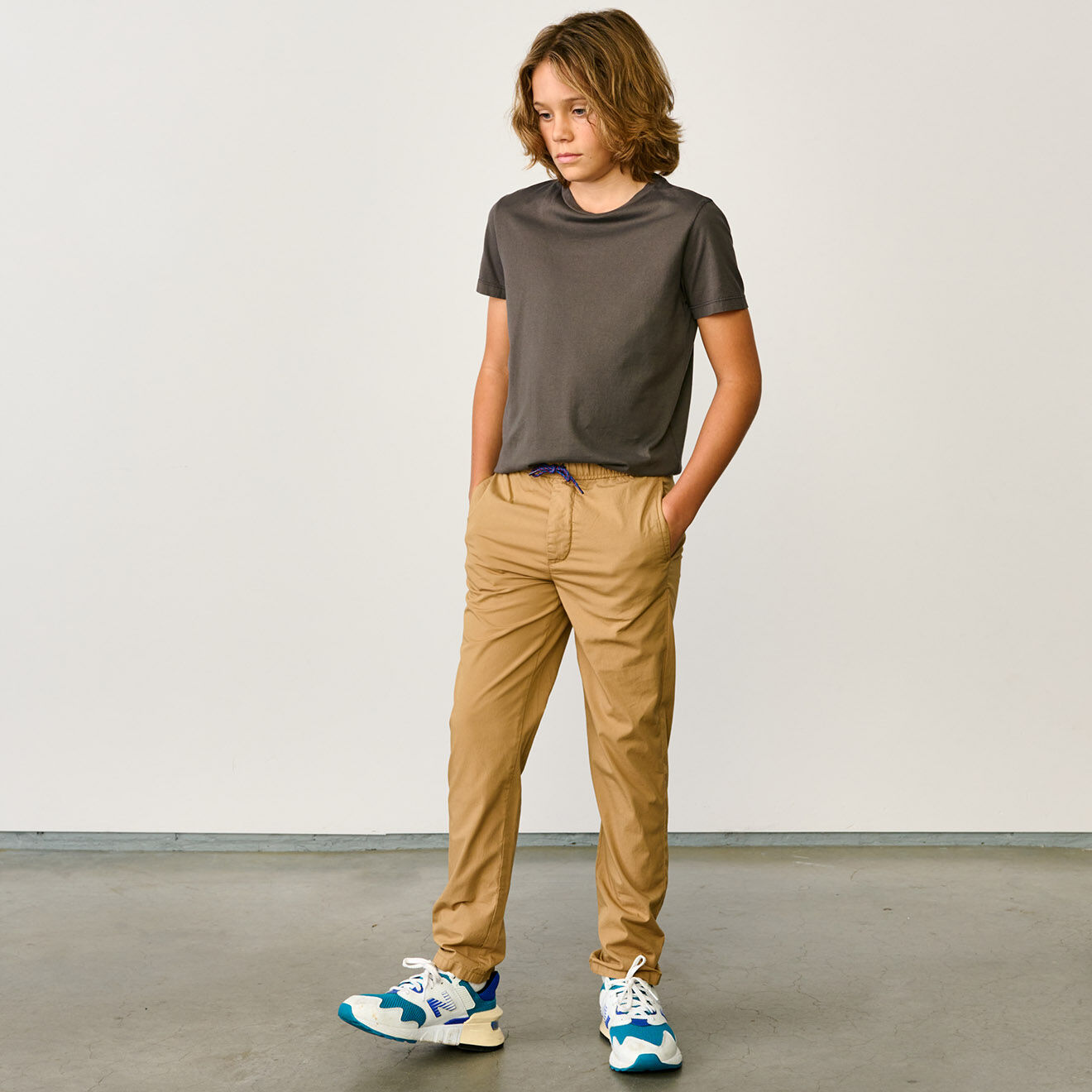 Bellerose Pantalon en Toile de Coton Pharel camel