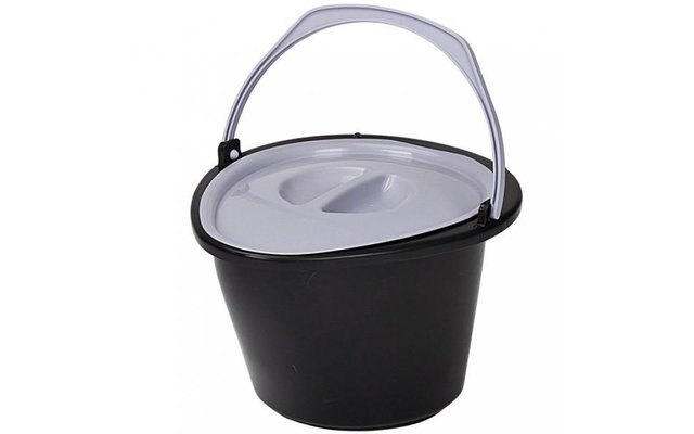 Brunner tragbare Eimertoilette weiß