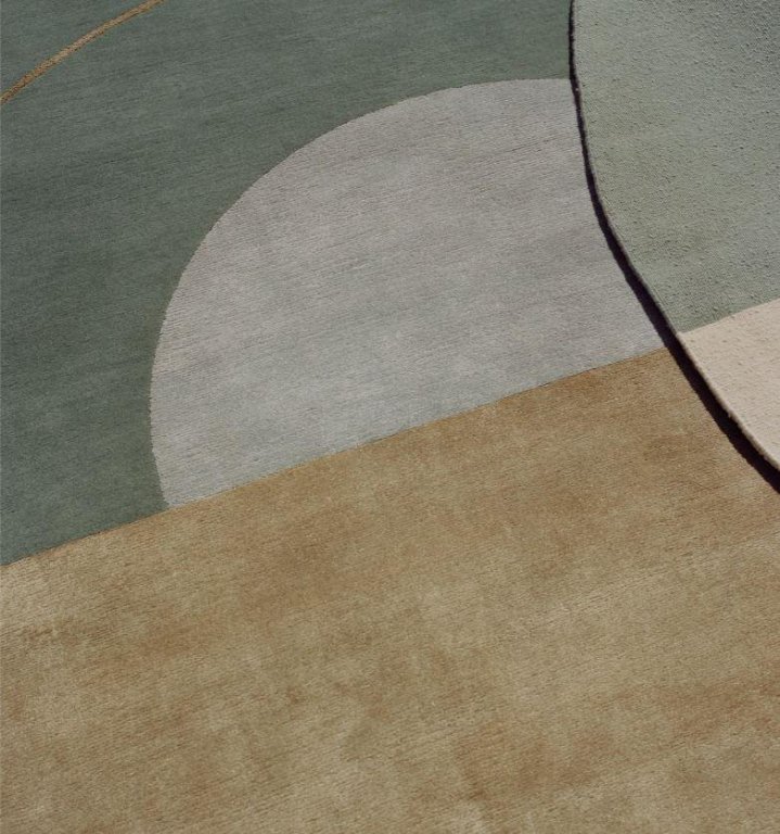 Linie Design Rising Gemini vloerkleed Ø200