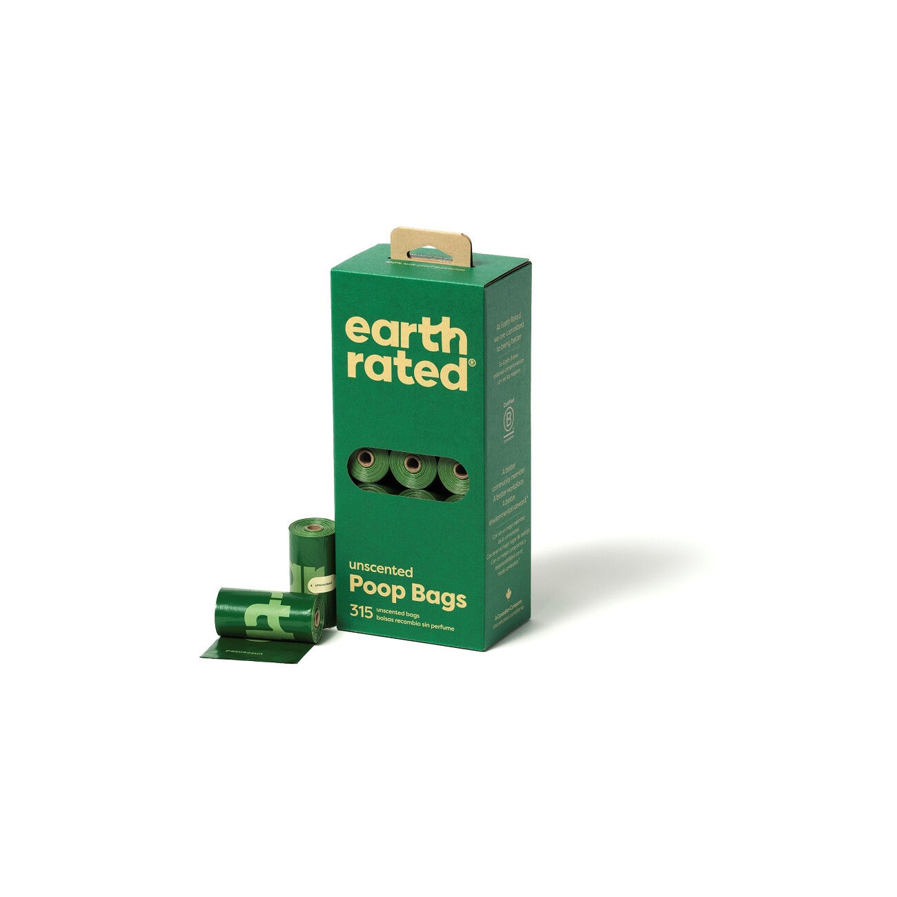 Earth Rated Koteutel geruchslos auf 21 Nachfüllrollen 315 Stk.