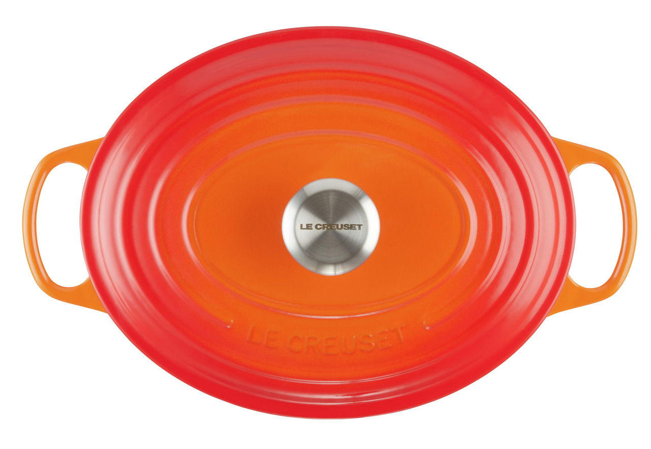 LE CREUSET Bräter oval 29 cm Ofenrot SIGNATURE