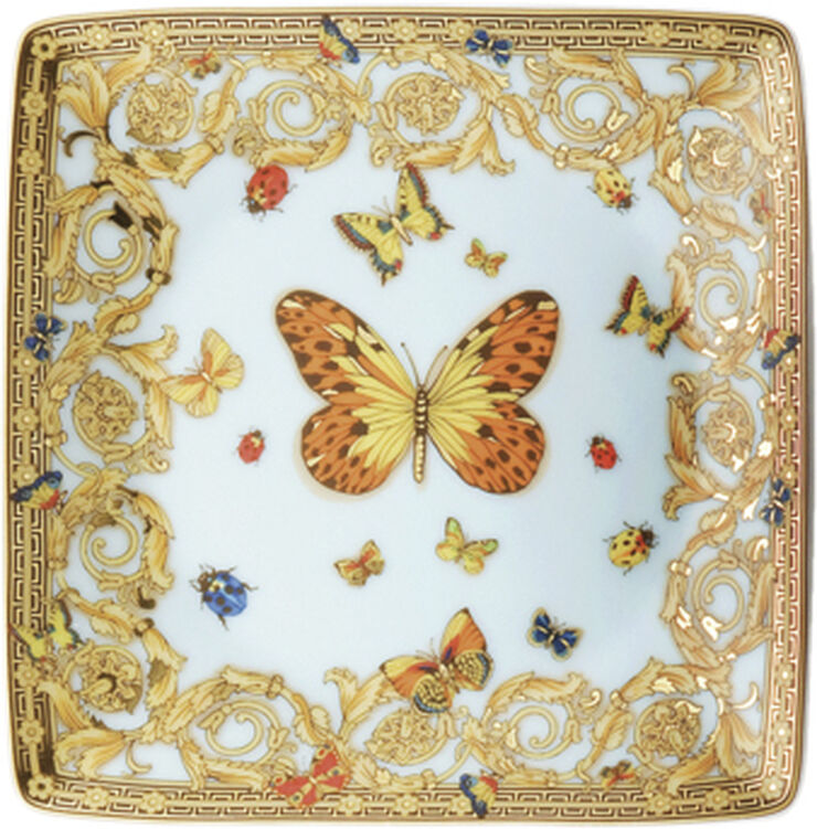 Versace Bowl 12cm sq. flat, Le jardin de Versace, Versace Flerfarvet