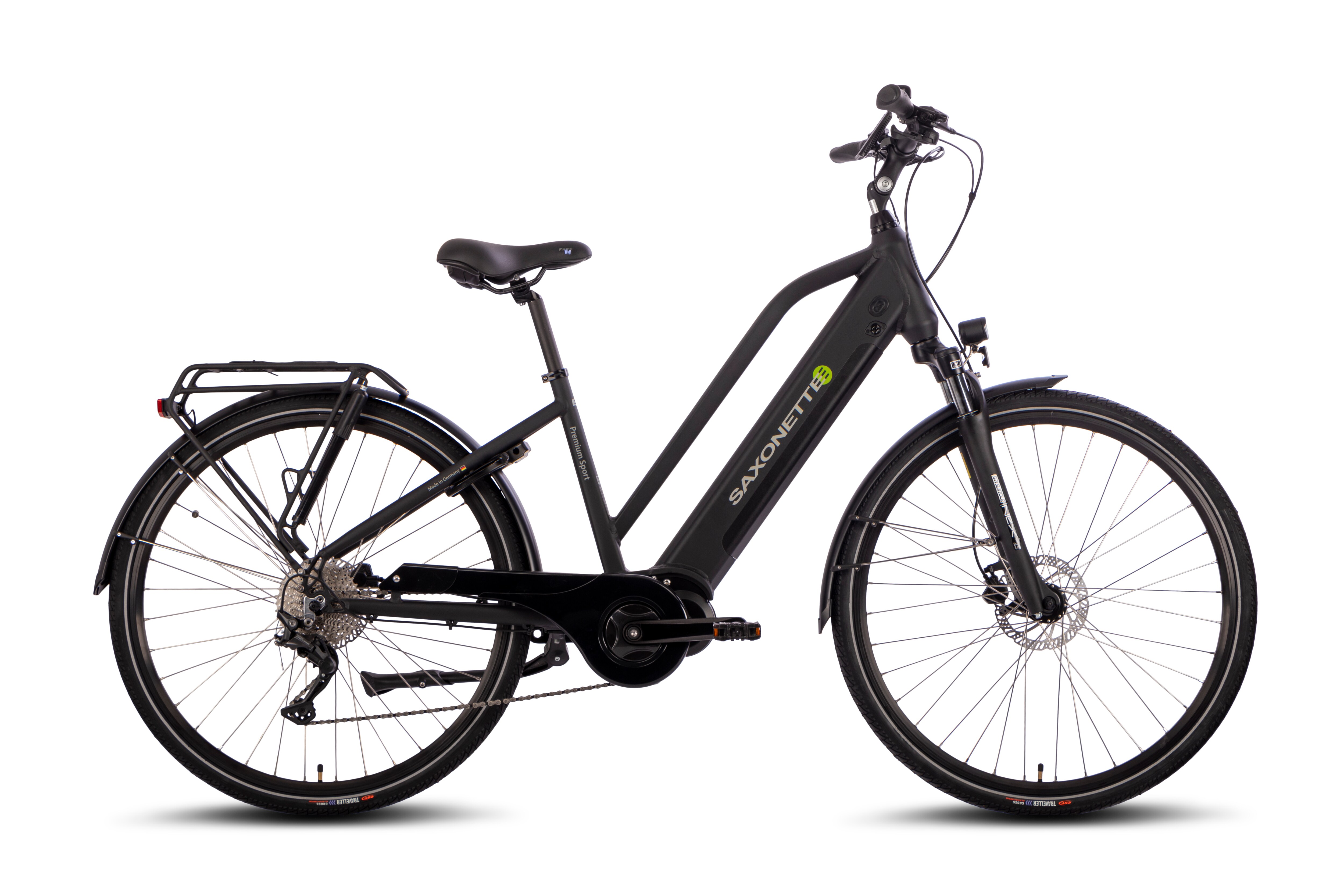SAXONETTE Premium Sport E-Trekkingbike UNISEX10 Gang Federgabel, Mittelmotor
