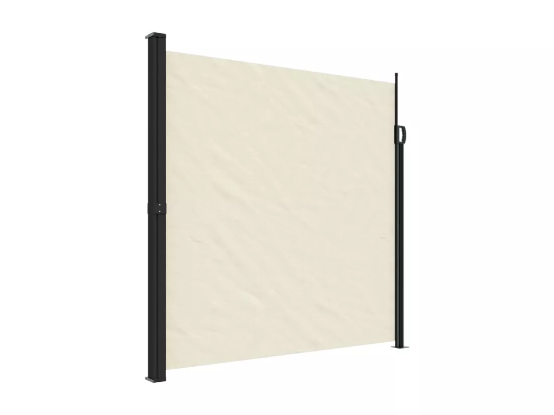 Auvent latéral rétractable crème 200x500 cm