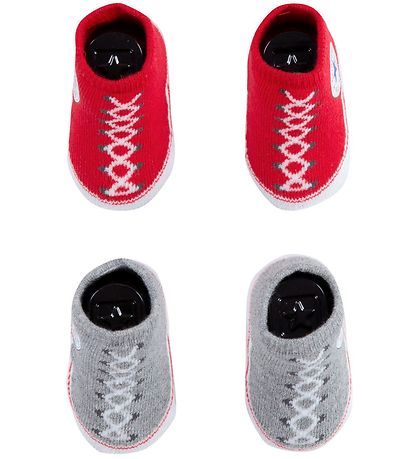 Converse Socken- 2er-Pack - Graumeliert/Universitätsrot