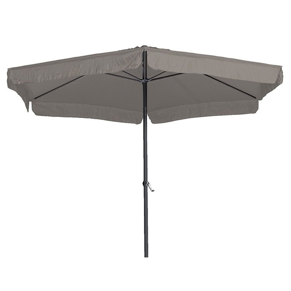 Garden Impressions Delta parasol Ã300cm taupe Cosmo voet en hoes