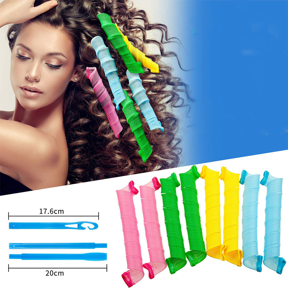 (32-tlg. Set) 30cm Locken Wickler Haar Styling ohne Hitze Wave Spirale