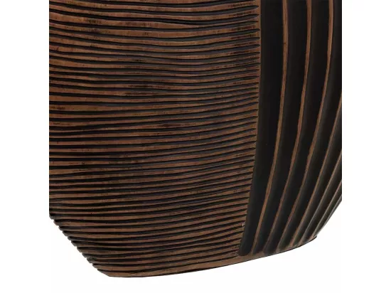 Vase en polyrésine marron 29,5x10,5x29,5h