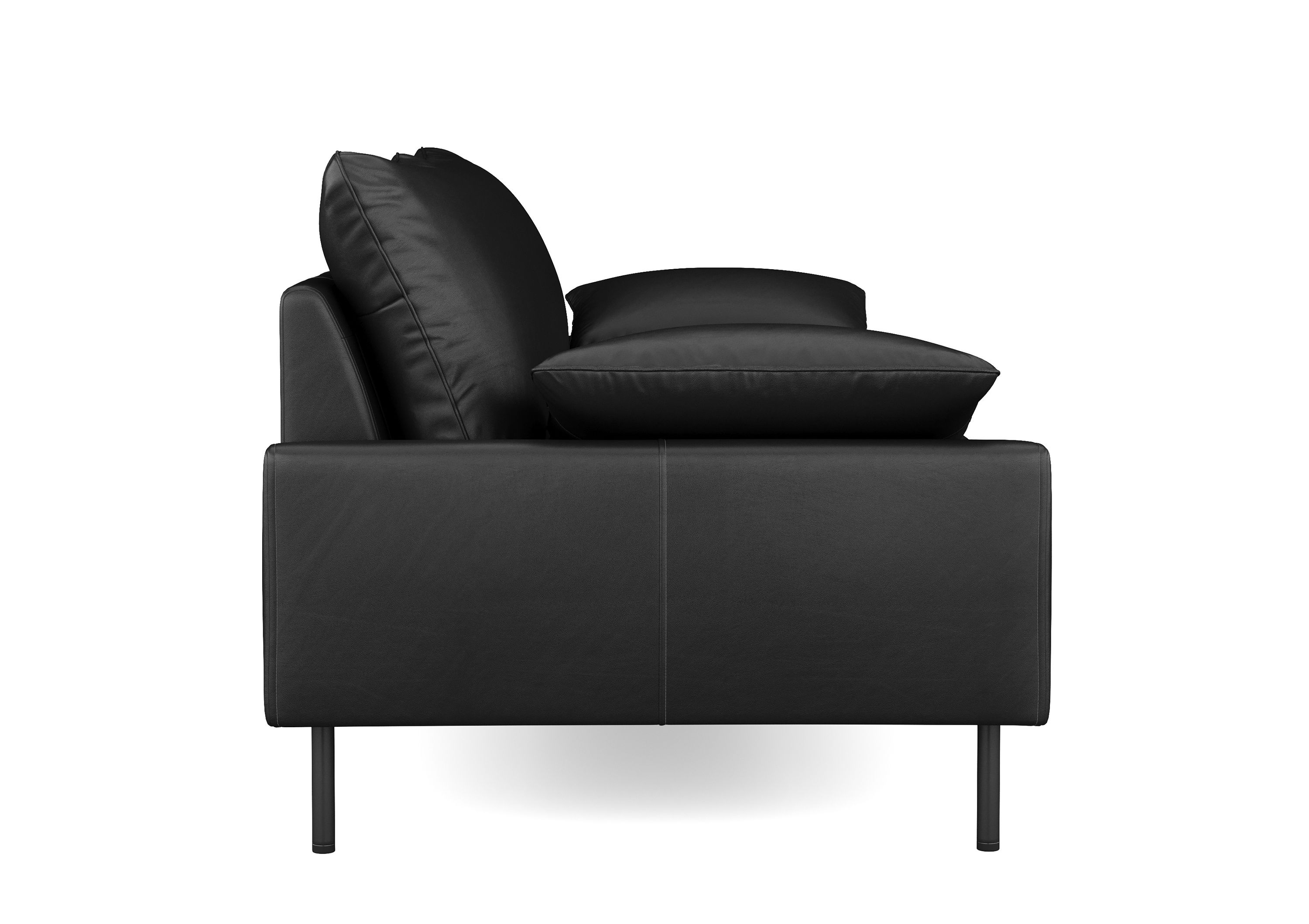 Sofa Leder ADELE schwarz