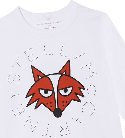 Stella McCartney Kids Bluse - Hvid m. R?v