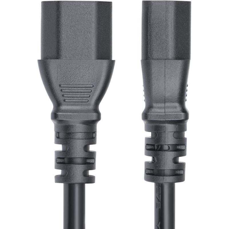 StarTech.com Cordon de Rallonge Électrique de 4,5m, Cordon d'Alimentation PDU C14 à C13, 15A 250V, 14AWG, Câble d'Alimentation AC pour PDU/Alimentation, Certifié KEMA-KEUR