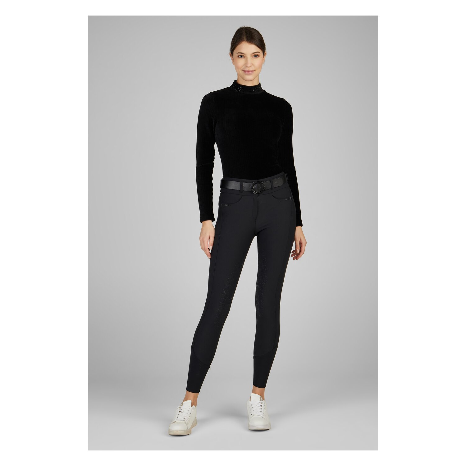 PIKEUR Selection Ripp Shirt  - black velvet