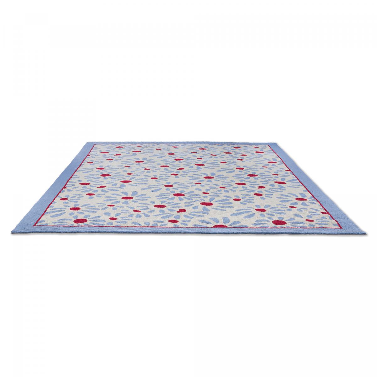 Tapis extérieur bleu 200x280 cm