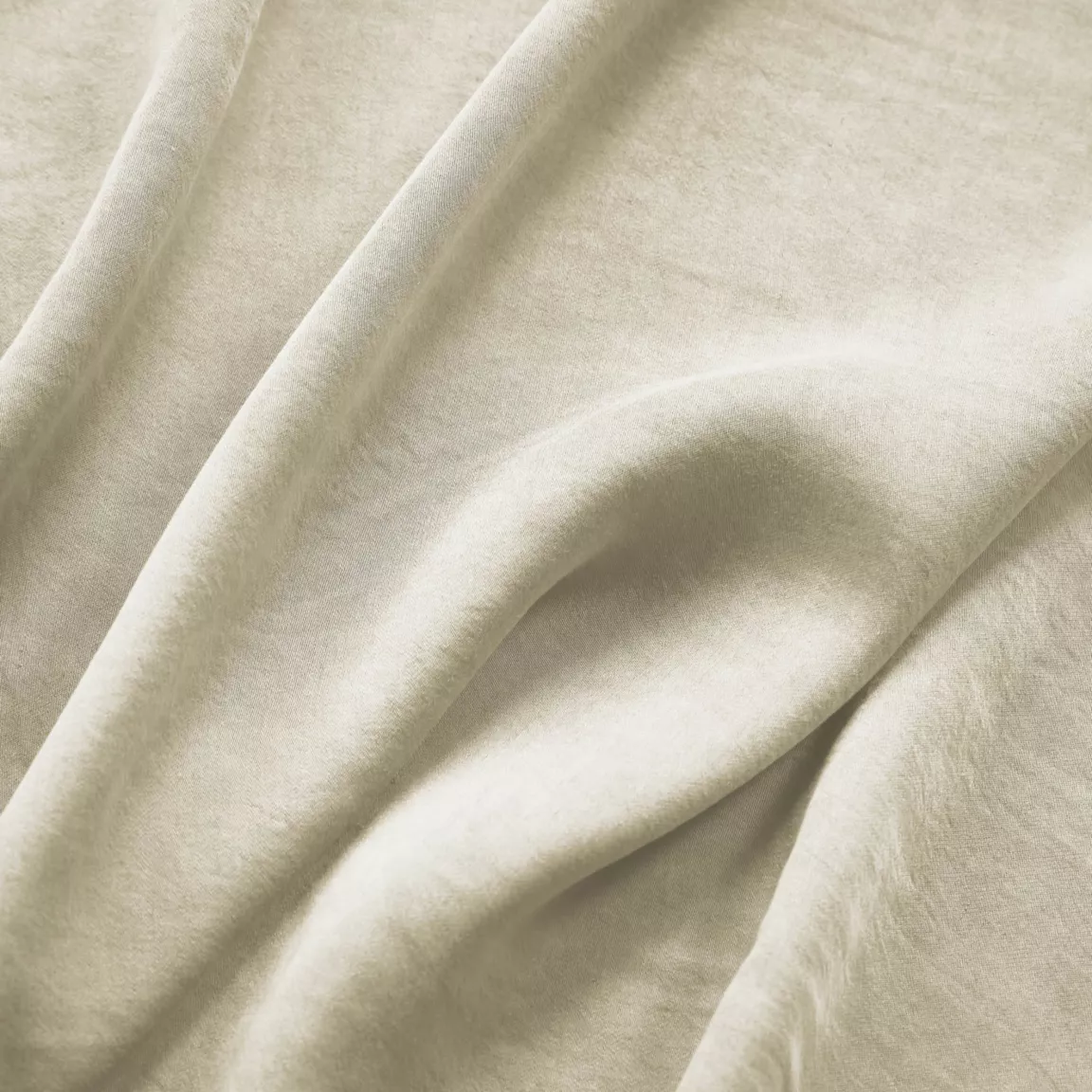 Rideau lyocell Tencel™ ajustable (140 x max 270 cm) Olivia Beige pampa