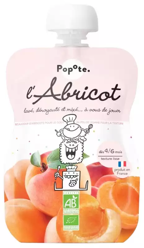 Petite gourde de Abricot dès 4 mois - L'unité 120g