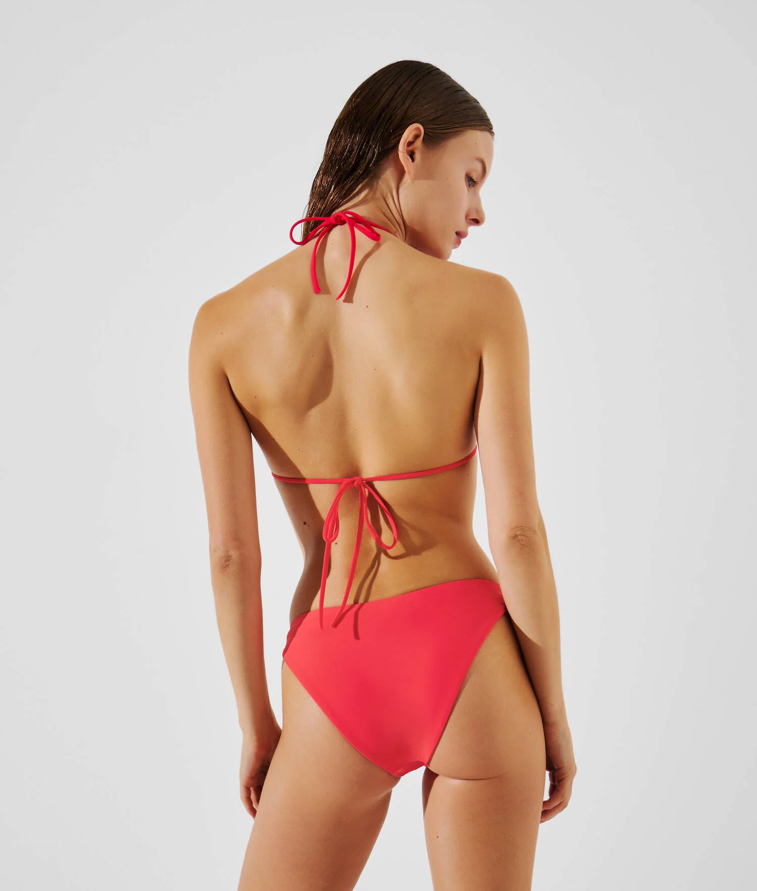 BAS DE BIKINI FLORAL ÉCHANCRÉ - Hibiscus