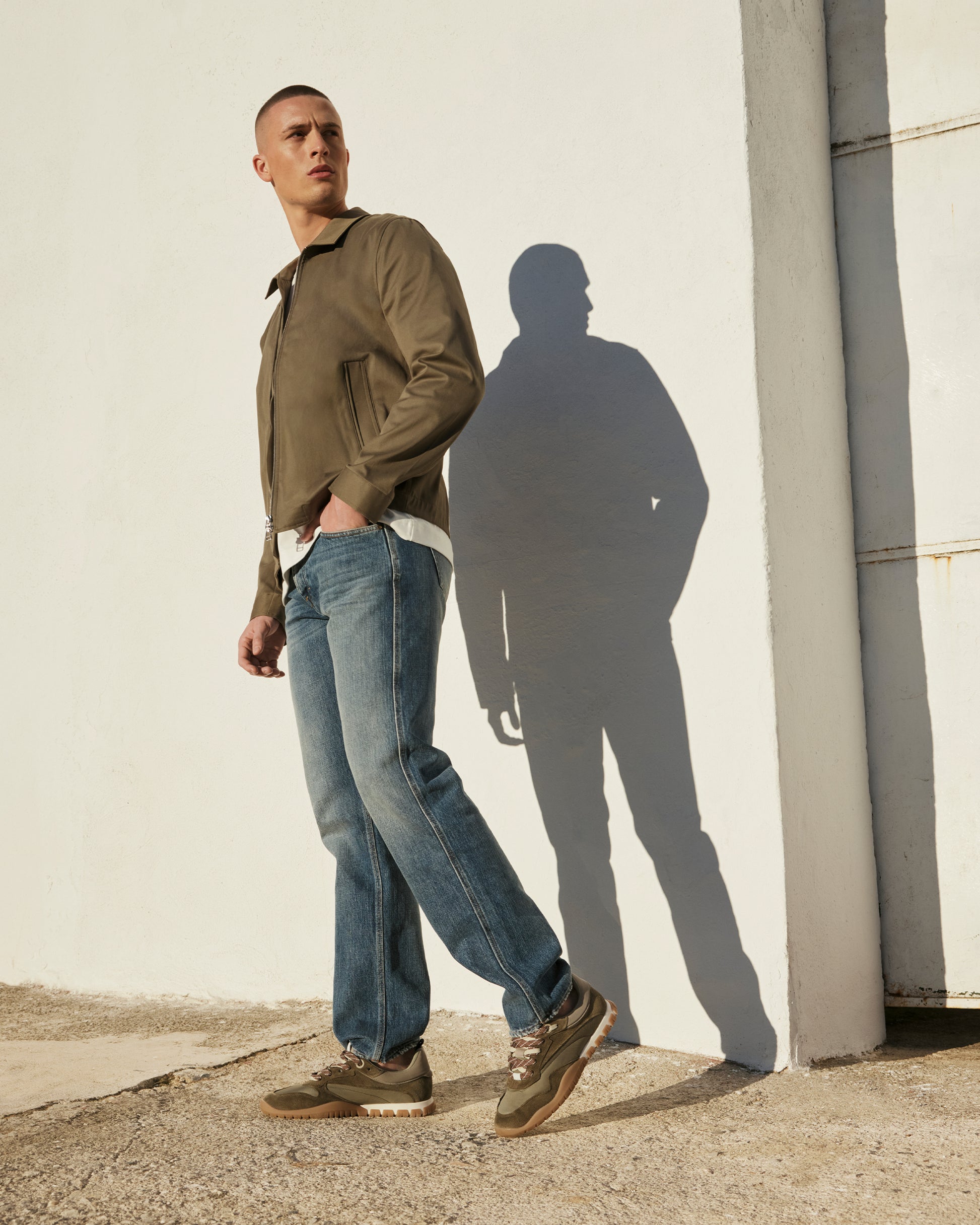 VIA VAI groene heren sneakers Frenkie Aaron