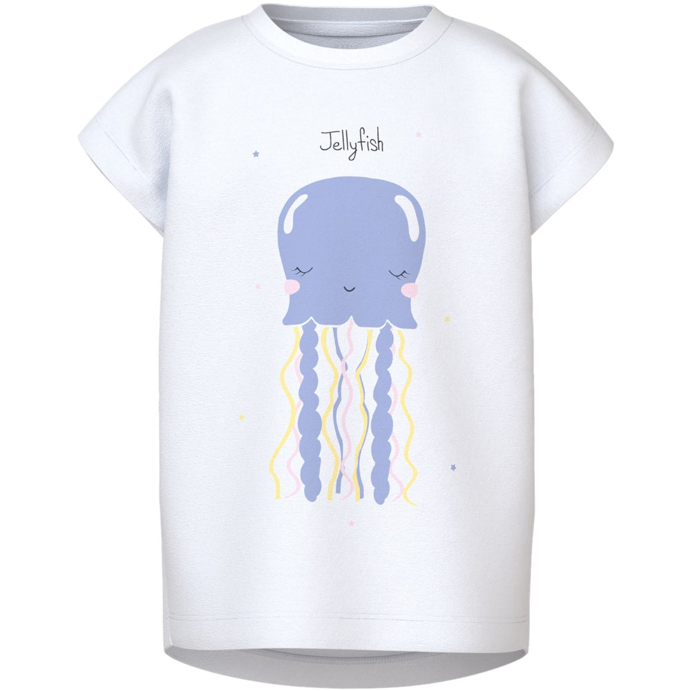 Køb Name It Bright White Jellyfish Violet Capsl T-Shirt