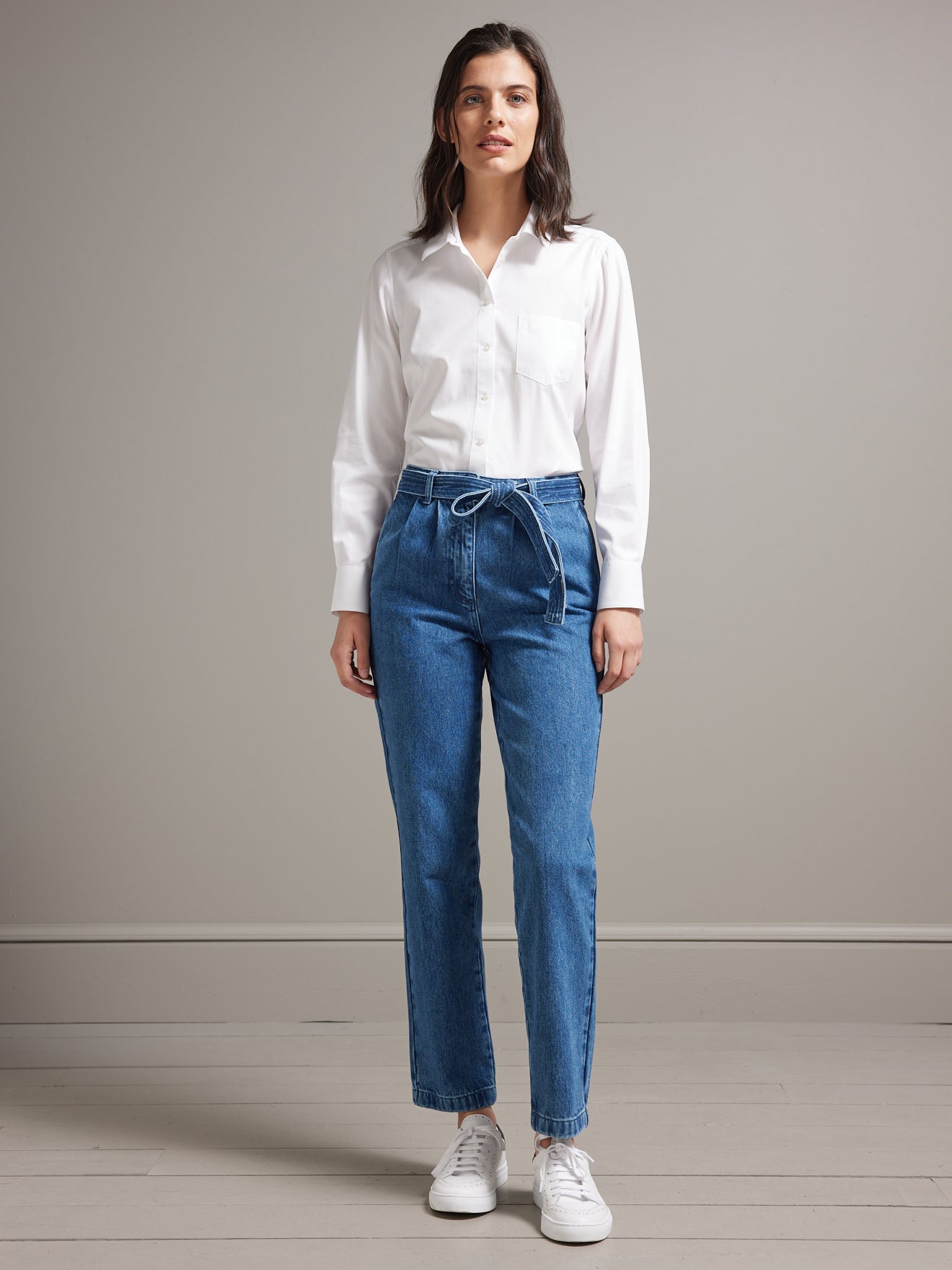 Jean carotte femme Anaïs - coton biologique, délavage écoresponsable