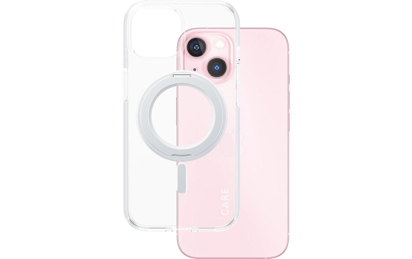 Back Cover Feature Kickstand iPhone 15 SilberSchutzhülle für das Apple iPhone 15